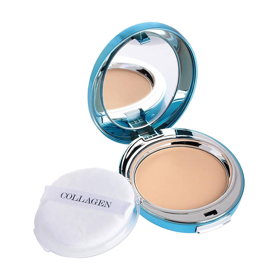 Зволожувальна колагенова пудра для обличчя Enough Collagen Hydro Moisture Two Way Cake SPF 25 PA++ тон 23, зі змінним блоком, 26 г